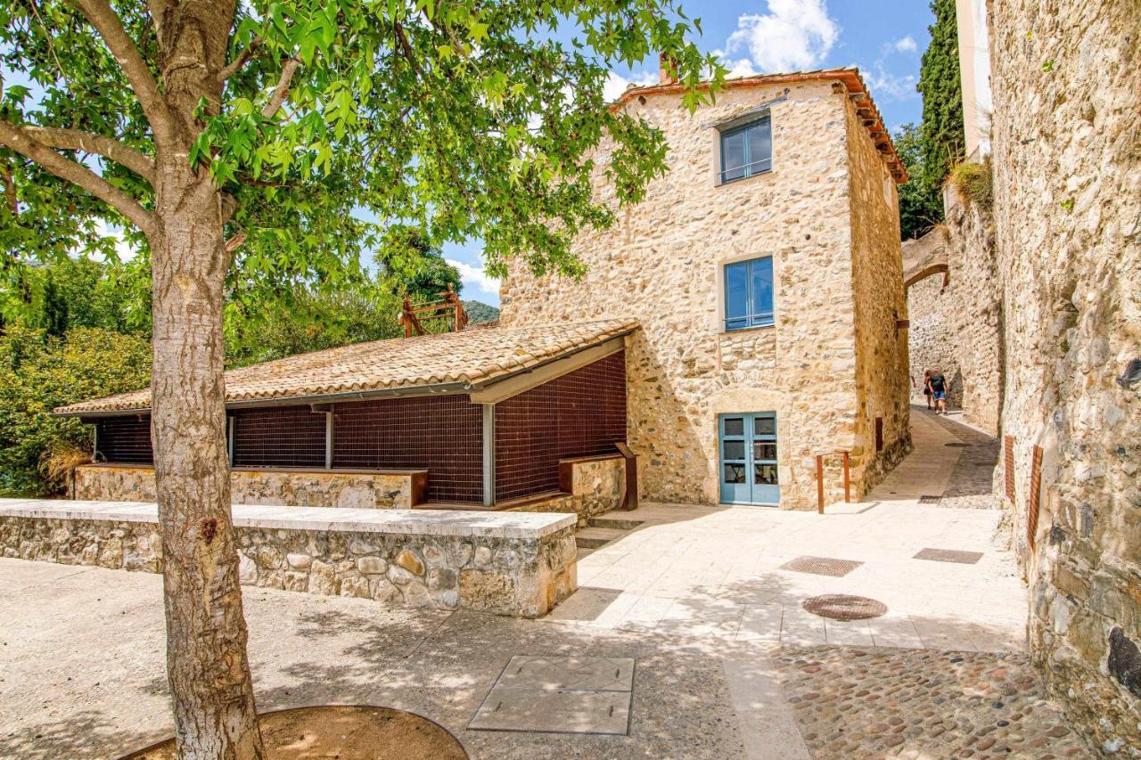 El Molino De Besalu Casa Con Jardin Villa Luaran gambar